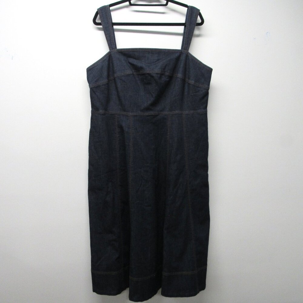Boden Dark Indigo Denim Midi Dress